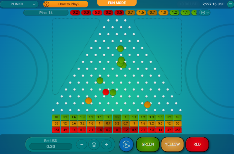 Plinko game
